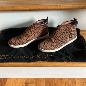 Rebecca Minkoff slip on leopard sneakers